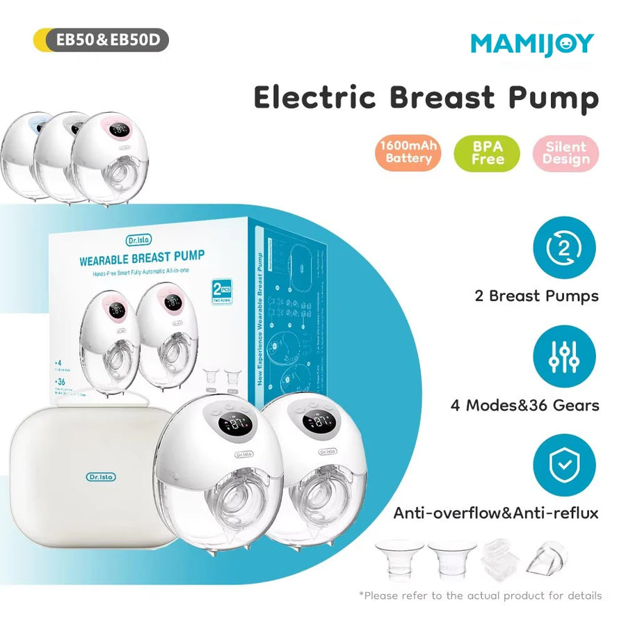 Wearable hands-free breast pump