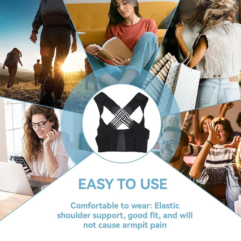 Back Posture Corrector for Shoulder & Waist Support – view 3