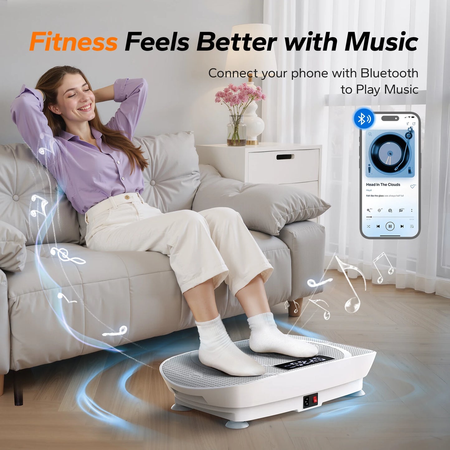 Whole-Body Vibration Fitness Plate