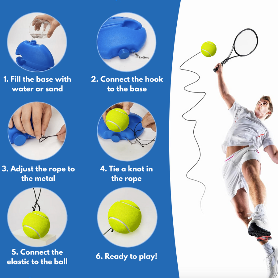 Solo Tennis Rebounder Trainer – view 3