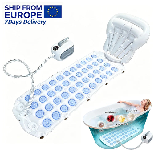Electric Bubble Bath Massage Mat for Full-Body Soak
