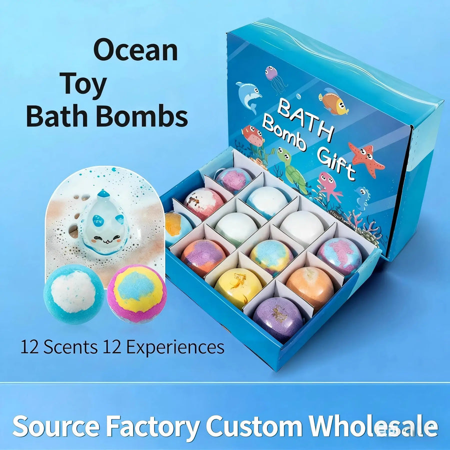 Kids' Bath Bombs with Hidden Toys — Ocean Surprise Set – view 4