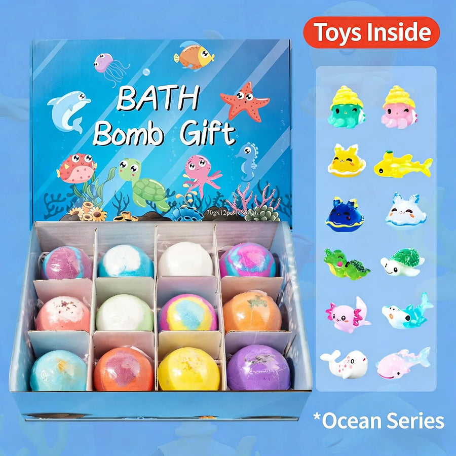 Kids' Bath Bombs with Hidden Toys — Ocean Surprise Set – view 3