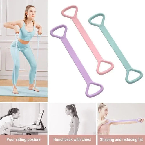 Figure-8 Silicone Resistance Band for Full-Body Training