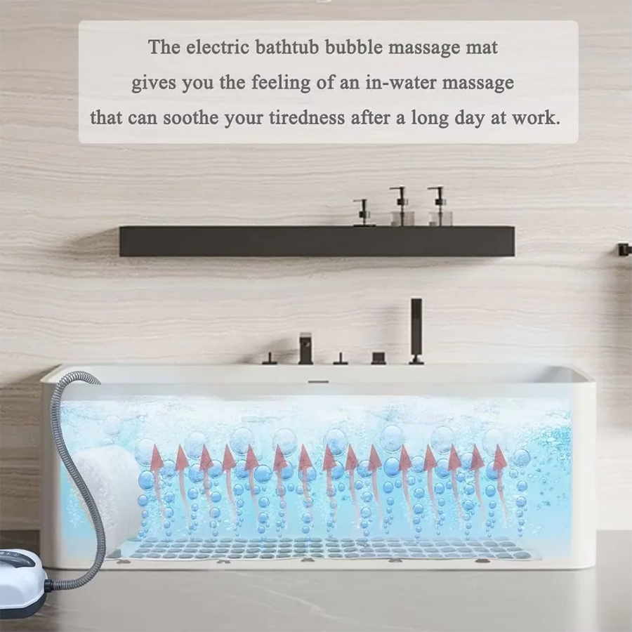 Electric Bubble Bath Massage Mat for Full-Body Soak – view 3