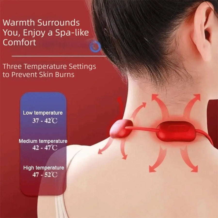 Cordless Neck & Shoulder Massager — Hands-Free, 4 Modes