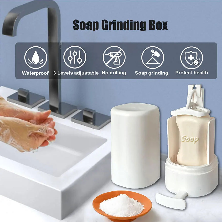 Waterproof Soap Powder Grinder Box, 3-Level Adjustable – view 2