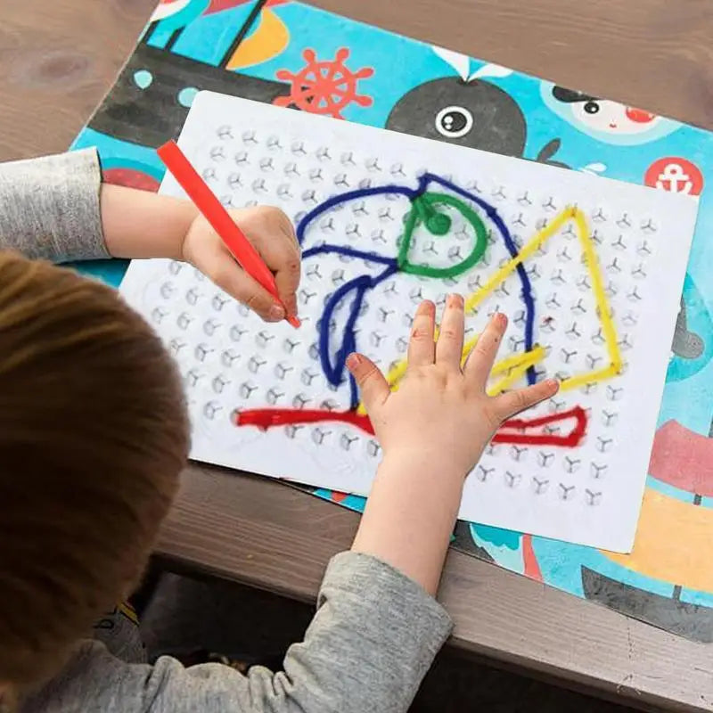 Kids Lacing & Threading Board Montessori Toy – view 2