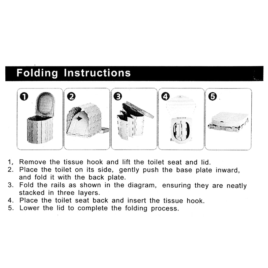 Portable Folding Camping Toilet – view 19