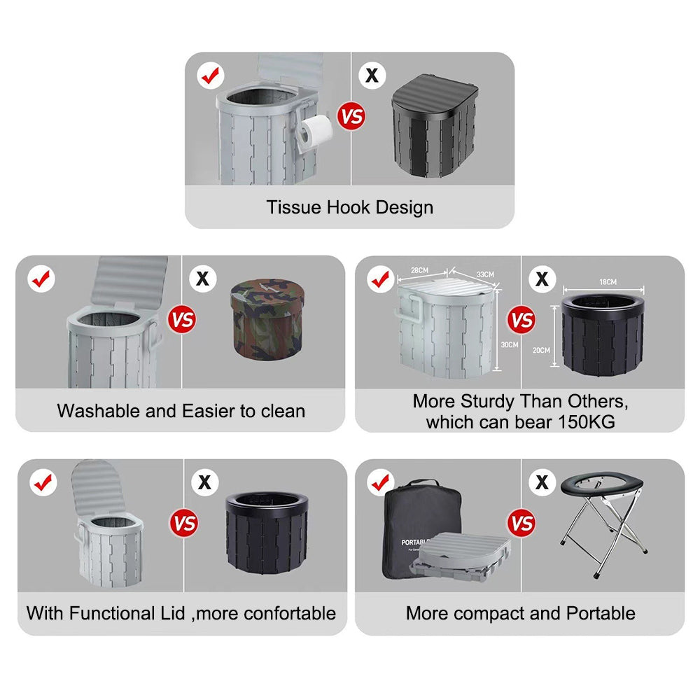 Portable Folding Camping Toilet