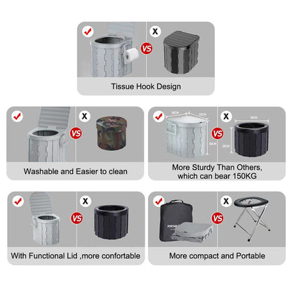 Portable Folding Camping Toilet