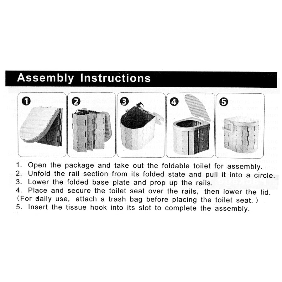 Portable Folding Camping Toilet – view 18